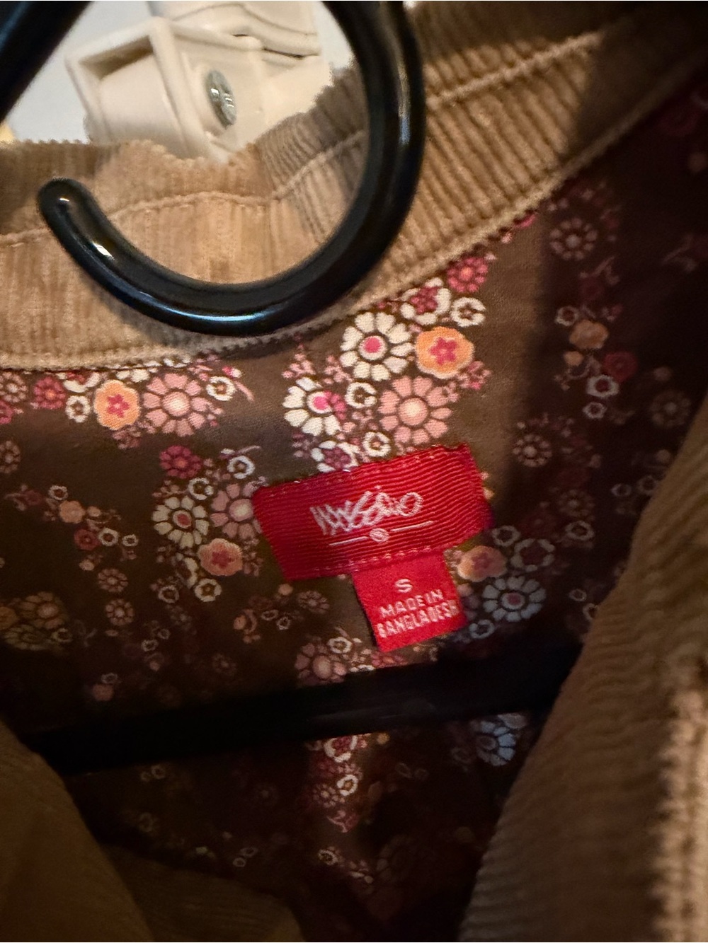 Missimo Women’s Tan Corduroy Button-Front Jacket - Picture 3 of 3